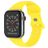Mobigear Sport Dual Bracelet Silicone Apple Watch Fermeture à clou et passant - 49/46/45/44 mm - Jaune