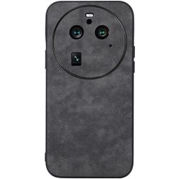 Mobigear Fabric Coque OPPO Find X6 Pro Coque arrière Rigide - Noir