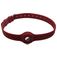 Mobigear Coque Apple AirTag Collier en Silicone Souple - 23.5 - 47.5 cm - Bordeaux