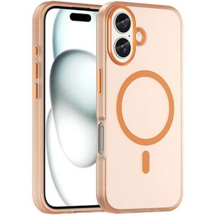 Mobigear Shockproof Coque iPhone 16 Plus MagSafe Coque arrière en TPU Souple - Orange