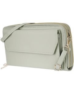 Antonio Fonzo Crossbody Clutch Sac Téléphone - Large - Vert