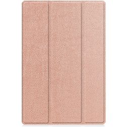 Mobigear Tri-Fold Gel Coque Samsung Galaxy Tab A8 10.5 (2021) Etui en TPU,Similicuir - Rose doré