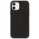 Valenta Snap Luxe iPhone 12 Mini Cuir véritable Coque arrière - Noir
