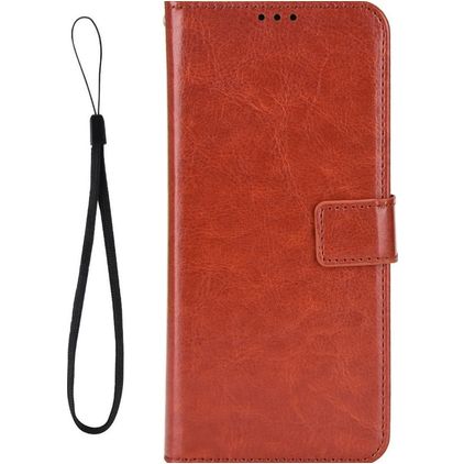 Mobigear Wallet Housse POCO F4 GT Etui Porte-Monnaie - Marron
