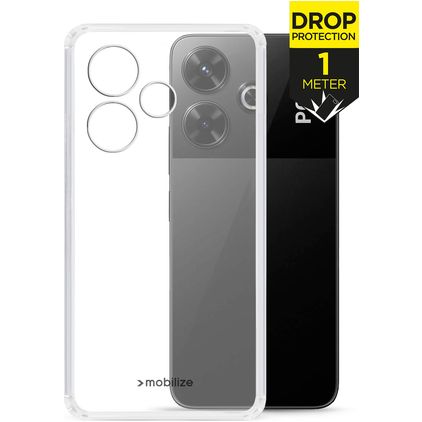 Mobilize Naked Protection Coque Transparente POCO M6 Coque arrière Rigide Anti-Chocs - Transparent