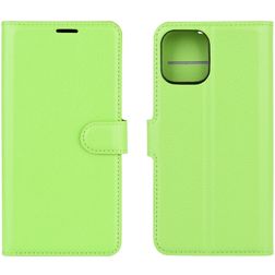 Mobigear Classic iPhone 12 Mini Étui Portefeuille - Vert