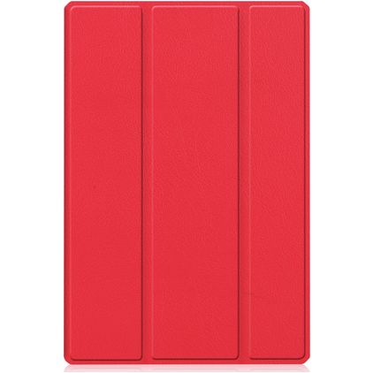 Mobigear Tri-Fold Gel Coque Samsung Galaxy Tab A8 10.5 (2021) Etui en TPU,Similicuir - Rouge