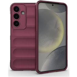 Mobigear Bumpy Coque Samsung Galaxy S25 Coque arrière en TPU Souple - Rouge