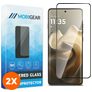 Mobigear Premium Motorola Edge 60 Verre trempé Protection d'écran - Compatible Coque - Noir (Lot de 2)