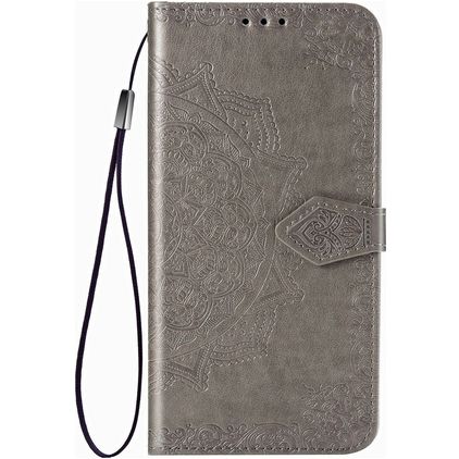 Mobigear Mandala Google Pixel 4a Étui Portefeuille - Gris