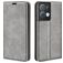 Mobigear Retro Slim Housse OPPO Reno 8 Pro 5G Etui Porte-Monnaie - Gris