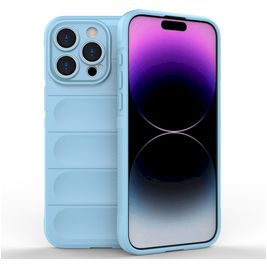 Mobigear Bumpy Coque iPhone 15 Pro Max Coque arrière en TPU Souple - Bleu