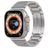 Mobigear Berlin Bracelet Acier Apple Watch Fermeture boucle déployante - 42/41/40/38 mm - Argent