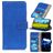 Mobigear Croco Housse Samsung Galaxy M33 Etui Porte-Monnaie - Bleu