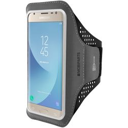 Mobiparts Comfort Fit Brassard Téléphone Samsung Galaxy J3 (2017) Brassard Coque de Sport en Neoprène - Noir