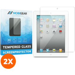 Mobigear iPad 3 (2012) Verre trempé Protection d'écran - Compatible Coque (Lot de 2)