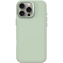 Decoded Stacks Coque iPhone 16 Pro Max MagSafe Coque arrière en Silicone - Mist Green