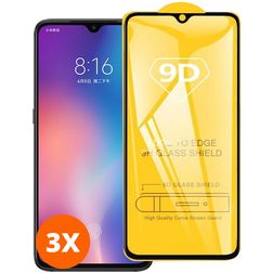 Mobigear Premium Xiaomi Redmi Note 8 Verre trempé Protection d'écran - Compatible Coque - Noir (Lot de 3)