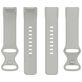 Mobigear Sport Dual Bracelet Silicone Fitbit Charge 5 Fermeture à clou et passant - Gris