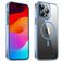 Valenta Trend Coque iPhone 14 Pro Max MagSafe Coque arrière Rigide - Transparent / Bleu