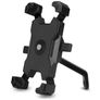 Mobigear PushHold Support Moto Rétroviseur Pince Universel - Noir