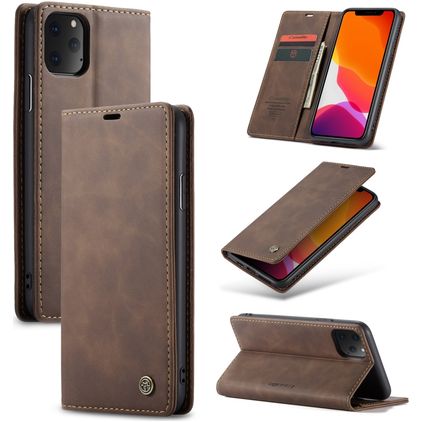Caseme 013 Housse iPhone 11 Pro Etui Porte-Monnaie - Marron