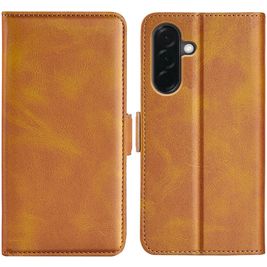 Mobigear Slim Magnet Housse Samsung Galaxy A57 Etui Porte-Monnaie - Cognac