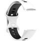 Mobigear Sport Dual Bracelet Silicone Fitbit Charge 5 Fermeture à clou et passant - Noir / Blanc