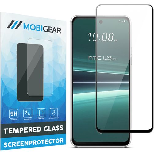 Mobigear Premium HTC U23 Pro Verre trempé Protection d'écran - Compatible coque - Noir