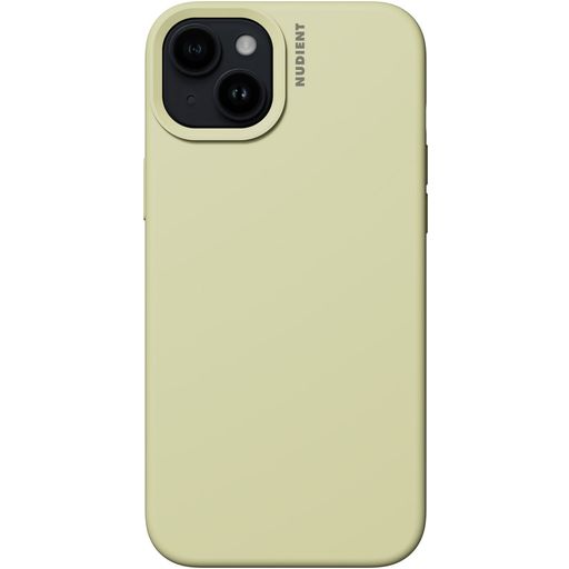 Nudient Base Coque iPhone 15 Coque arrière en Silicone - Pale Yellow