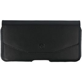 Valenta Amsterdam iPhone SE (2020) Etui de ceinture en Cuir Véritable - Pochette de ceinture - Holster - Noir