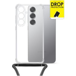 My Style Loop Transparent Samsung Galaxy S25 Plus TPU souple Coque avec cordon - Transparent