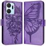 Mobigear Butterfly HONOR X7A Étui Portefeuille - Violet