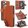 Mobigear Wallet Housse iPhone 15 Pro Etui Porte-Monnaie - Marron