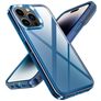 Mobigear Crystal Coque iPhone 14 Pro Max Coque arrière Rigide - Bleu