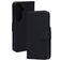 Mobiparts Wallet Samsung Galaxy S26 MagSafe Cuir véritable Étui Portefeuille - Noir