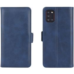 Mobigear Slim Magnet Housse Samsung Galaxy A31 Etui Porte-Monnaie - Bleu