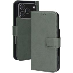 Mobiparts Classic Wallet iPhone 17 Pro MagSafe Étui - Stone Green