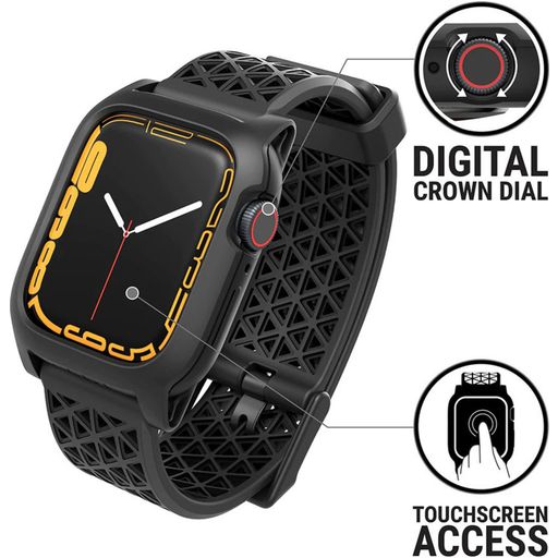 Catalyst Waterproof Case Bracelet Silicone Apple Watch - 41 mm Fermeture à pince - Noir