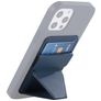 Mobigear Folding Snap-On - Porte Cartes en - 3 Cartes - Compatible MagSafe - Dark Blue