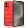 Mobigear Bumpy Coque Samsung Galaxy S25 Edge Coque arrière en TPU Souple - Rouge