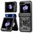 Mobigear Armor ring Coque Samsung Galaxy Z Flip 7 FE Coque arrière Rigide Anti-Chocs avec Anneau-Support - Noir