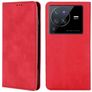 Mobigear Retro Slim Housse Vivo X80 Pro Etui Porte-Monnaie - Rouge