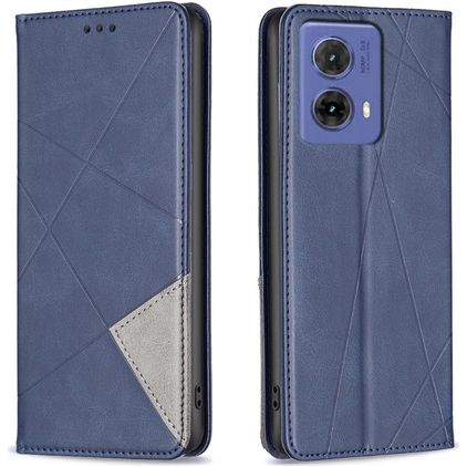 Mobigear Rhombus Slim Housse Motorola Moto G85 Etui - Bleu
