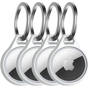 ITSkins AirCover Coque Apple AirTag Porte-clés en en TPU Souple - Blanc