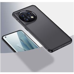 Mobigear Crystal Coque OnePlus 11 Coque arrière Rigide Anti-Chocs - Noir