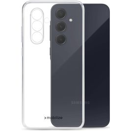 Mobilize Gelly Coque Transparente Samsung Galaxy A55 Coque arrière en TPU Souple - Transparent