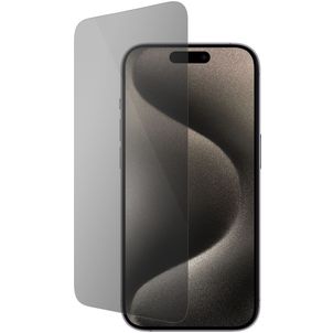 Mobiparts iPhone 15 Pro Verre trempé Protection d'écran Confidentialité - Compatible Coque