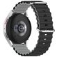 Mobigear Ocean Bracelet Silicone Smartwatch Fermeture boucle ardillon - Connexion universelle de 22 mm - Noir / Gris