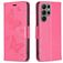 Mobigear Butterfly Housse Samsung Galaxy S24 Ultra Etui Porte-Monnaie - Rouge